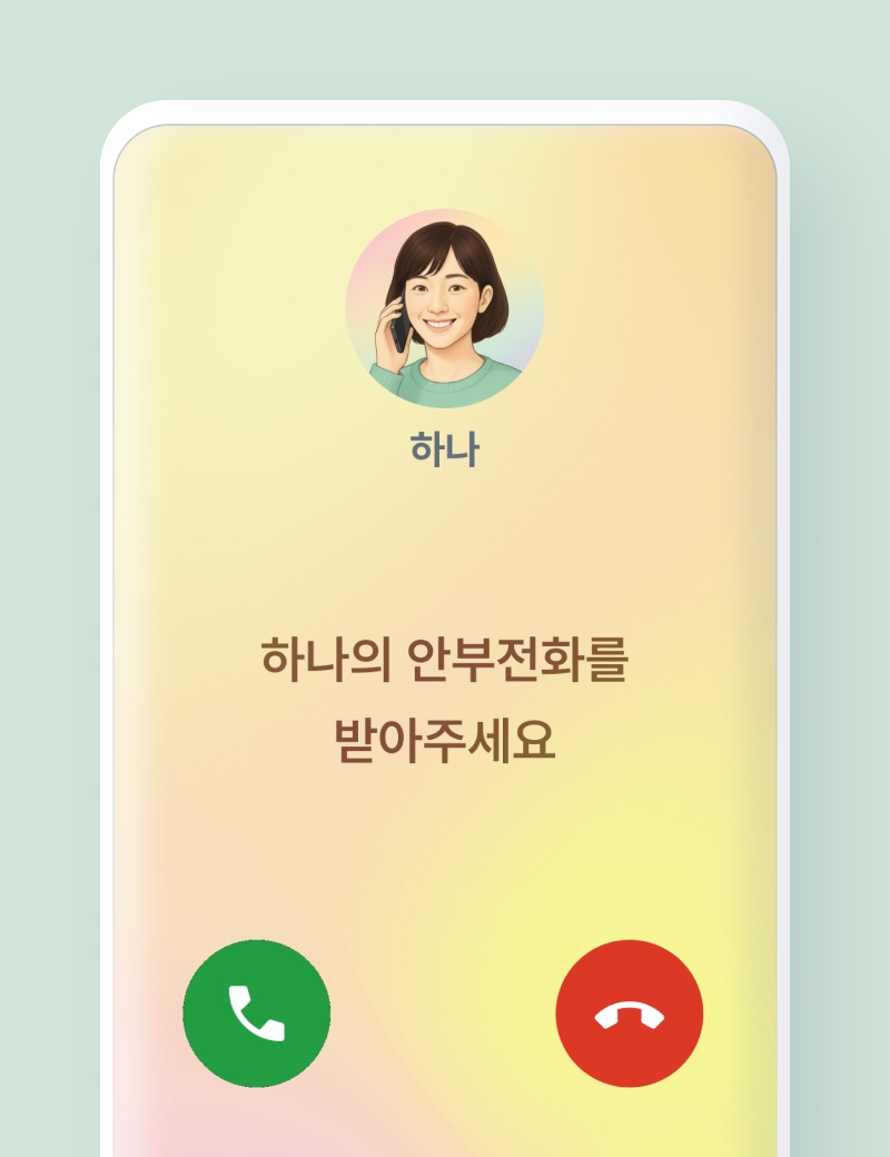 AI 안부 전화 이미지